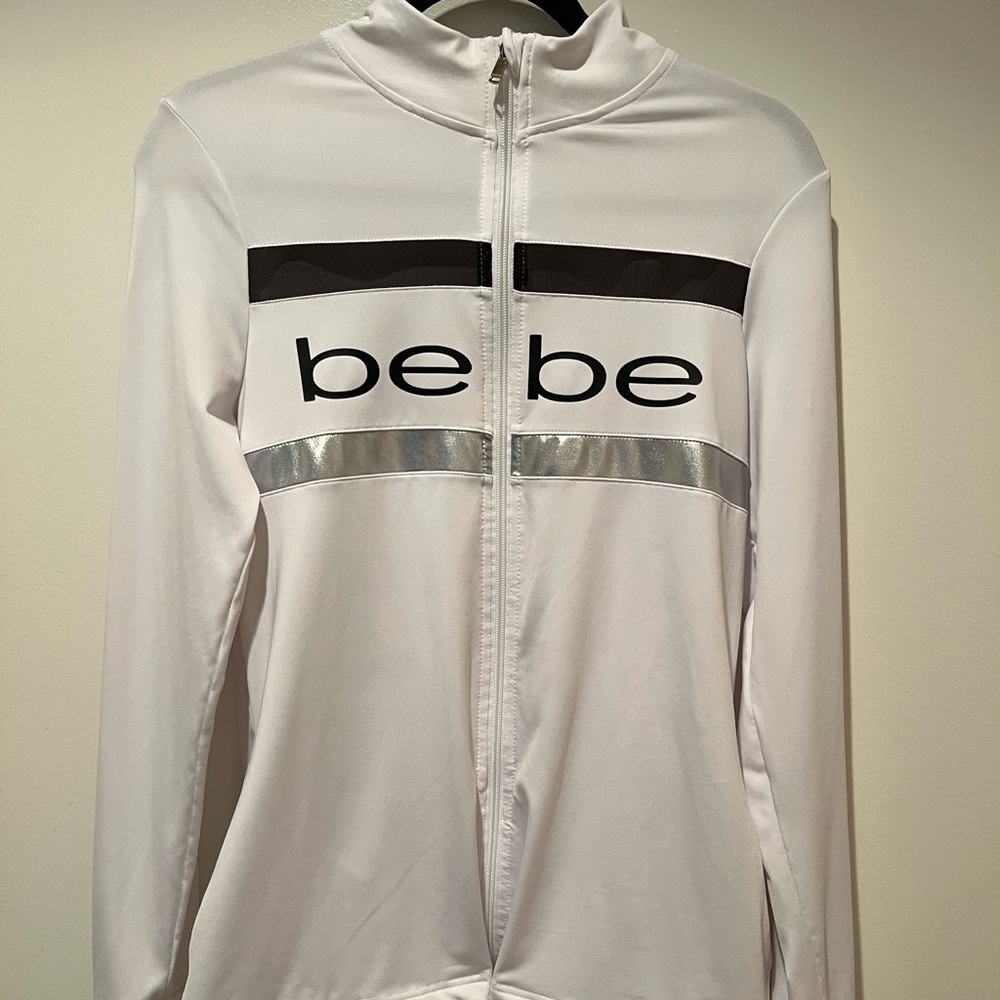 Bebe Sport White Workout Jacket